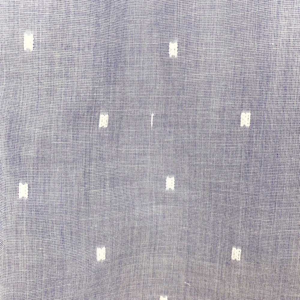 Anthropologie Cloth and Stone Clip Dot Button Down Short Sleeve Tie Front Top - Picture 10 of 10